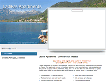 Tablet Screenshot of ladikas-apartments.gr